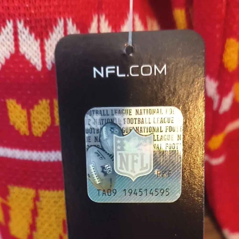 NWT Kansas City Chiefs NFL Official Ugly Holiday Christmas Sweater - Men's XL - Picture 8 of 8